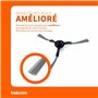 BAKUUM Lot de 4 brosses, balais latéraux, pour Xiaomi E12 E10. Pack de pièces de rechange et accessoires pour robot aspirateur
