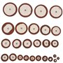 Lot de 26 coussinets universels en cuir pour saxophone alto