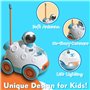 OYAKG Voiture Télécommandée,Astronomie Voiture Telecommandé Enfant 2 3 4 5 Ans,Voiture RC avec Lumières Musique et 2 Jouet Astro