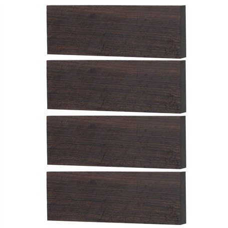 4 Pièces MX0126D Échelles de Couteau en Ébène Échelles de Poignée en Bois Lisse Bricolage Accessoires de Instrument de Musique I