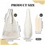 1 pièce sac crochet+1 pièce à cosmétiques， sac plage femme， été femme，beach bag，à main ete，cabas de plage，grand