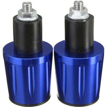 JenNiFer 7/8 Pouce 22 Mm Poignées Universelles De Guidon De Moto Prise Poids Poids De La Poignée Anti-Vibrations - Bleu