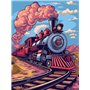 MOMAKA 5D Diamond Painting Kits Train De Fumée