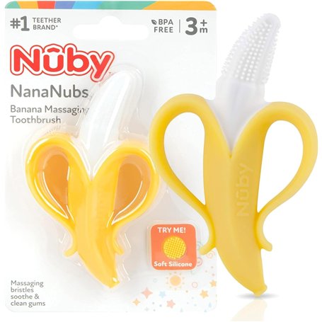 Nuby Jouet de Dentition en forme de Banane | 3+mois | Silicone
