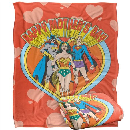 LOGOVISION Justice League Couverture Douce au Toucher Soyeux 152 x 127 cm