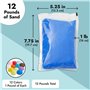 Bright Creations Lot de 12 sables colorés pour travaux manuels – Sable coloré individuel de 0,5 kg pour le sable, les loisirs cr