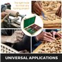 VEVOR Outils Tournage pour Tour à Bois, 8 PCS, Ensemble Ciseaux à Bois Lame en Acier Rapide HSS, avec Étui de Rangement, Prise e