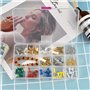 Kissral 2pcs Petite Boite de Rangement avec Couvercle Transparent Boite Plastique Ajustable Boite de Rangement Compartiment pour