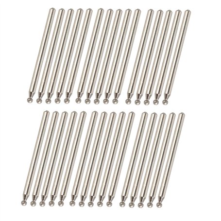 BQLZR Lot de 30 fraises rotatives en argent à pointe sphérique de 2