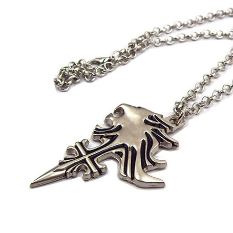 TS Collier 50 cm Mane Cosplay Lion en Métal Argent pour Fans de Fantasy et Cosplay Enthusiasts