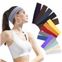 15 Pièces Bandeau Cheveux Femme Sport