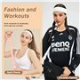 15 Pièces Bandeau Cheveux Femme Sport,Bandeau Flexibilité Serre Tete Antidérapant Headband Running Élastiques Sportifs Accessoir
