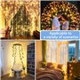POWZOO Rideau Lumineux,3m*3m -300LED Guirlande Lumineuse Rideau,8 Modes d'Eclairage USB Télécommande avec Minuterie .Etanche IP4