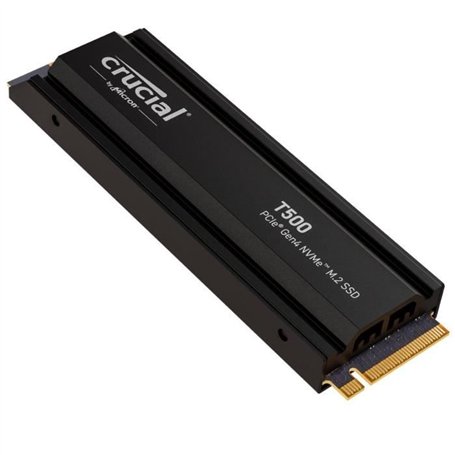 CRUCIAL - T500 - Disque SSD interne - 4 To - Dissipateur thermique - Jusqu'a 7400 Mo/s