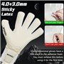 WVVOU Gants de gardien de but pour homme et adolescent, gants de gardien de but puissants pour enfants avec 5 amovibles Fingersa