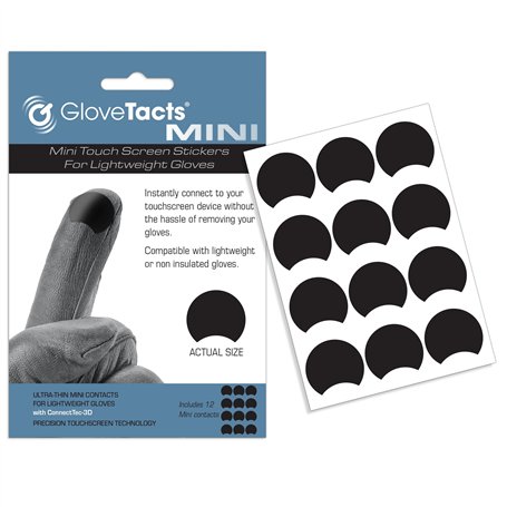 GloveTacts Mini autocollants conducteurs ultra fins pour écran tactile pour gants : le moyen le plus simple de rendre les gants