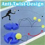 PROVO Tennis Trainer, Rebound Balls Outil de Formation d'auto-Apprentissage Équipement de Formation de Tennis pour l'entraînemen