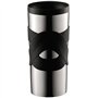 Mug de voyage isotherme - BODUM - Travel Mug - Inox double paroi - Couvercle a vis hermétique - 0.35 l - Noir