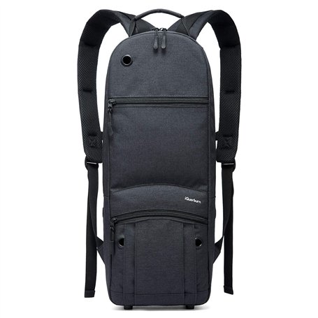 iGuerburn Sac à dos pour réservoir de taille D (2 l) - Bouteille d'oxygène O2 - Noir