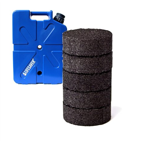 LIFESAVER Jerry Can Activated Carbon Filters filtres à Charbon Actif pour jerrican-Noir Mixte