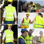 PORFOYO Gilet Jaune Adulte: 5 Pièces Gilet Jaune Voiture, Gilet Réfléchissant, Gilet Fluorescent De Sécurité, Gilet de Sécurité 