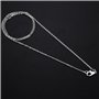 12 Mètres Chaîne Collier en Acier Inoxydable Chaîne de Câbles pour Bijoux Accessoires Bricolage, Couleur Argent