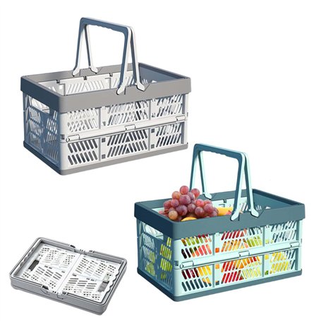 2 pièces Caisse Rangement Pliables avec Poignée