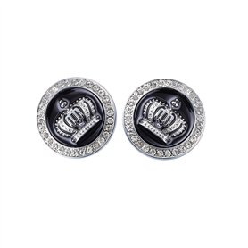 Petit emblème de voiture en forme de couronne avec strass - Accessoires extérieurs pour voiture