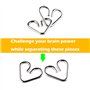 36 Casse-Tête Métal, IQ Test Disentanglement Puzzles, Puzzles Jeu Magic Toy Trick pour Les Adultes et Les Enfants Anniversaires,