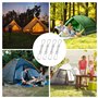 Lot de 4 fixations pour voile d'ombrage, ressorts de traction avec crochets, ressort de traction, ressorts de traction en acier 