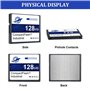 Dogfish 2 Pack 128MB Compact Flash Card Carte Mémoire CF Type I Haute Performance FAT16 pour Équipements Industriels et Appareil
