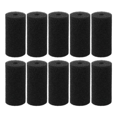 ZBHDEYG Lot de 10 éponges filtrantes noires en coton pour aquarium