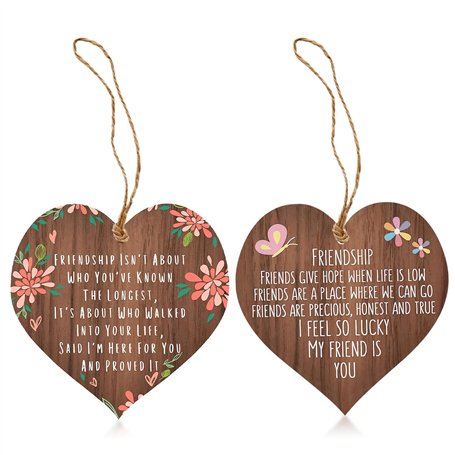 Paquet De 2 Copeaux De Bois En Forme De Coeur