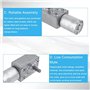 Walfront DC 12V Moteur Electrique de Réduction Réversible Turbine à Couple Elevé Boîte à Engrenages à Vis sans Fin pour Fenêtres