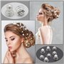 Épingles à cheveux en spirale pour mariée avec strass en cristal, épingles à cheveux tourbillonnantes, épingles à cheveux en per