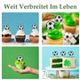 8 Pièces Football Cookie Cutter, Hexagon And Pentagon Cutters With 5 Pieces Football Cake Inserts, Plastic Football Pattern Cutt