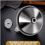 Orssmigs 2 Pièces Entonnoir Inox, Entonnoir Alimentaire, Entonnoir en Acier Inoxydable Entonnoir de Cuisine avec Filtre Entonnoi