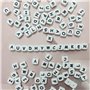 Lot de 104 perles en silicone avec lettres de l'alphabet pour la fabrication de porte-clés, perles en silicone pour la fabricati