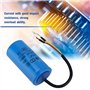 Condensateur CD60, condensateur courant avec fil conducteur 250V CA 150uF 50/60Hz pour compresseur d'air de moteurcondensateur d