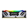 Kingston Fury Renegade DDR5 RGB Argent/Noir XMP 48Go (2x24Go) 8800MT/s CL42 CUDIMM Mémoire pour PC de Gamer Kit de 2 - KF588CU42