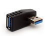 Adaptateur USB 3.0 90 degrés angle droit connecteur USB type A mâle à extension femelle 2 pcs (angle gauche et angle droit inclu