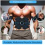 LEMENG Electrostimulateur Musculaire, Femme Homme Entraînement Abdominal pour Abdomen/Bras/Jambes, 8 Modes 19 Niveaux, Ceinture 