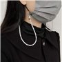 Chaîne De Lunettes De 5 Pièces, Corde De Verres Perlé, Longe Des Yeux Antidérapante, Fournitures De Décoration De Verres.