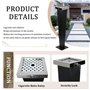 Cendrier Exterieur sur Pied en Acier Inoxydable avec Seaux Internes, Cendrier sur Pied 94 cm pour Une Utilisation Interne et Ext