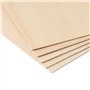 JIAYUET Lot de 80 feuilles carrées de tilleul de 10 x 10 cm, 2 mm d'épaisseur, planches de contreplaqué de bois brut de 10 cm po