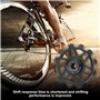 Poulie de dérailleur arrière, roue jockey en céramique 14T à dents étroites et larges pour vélo de route, VTT, BMX