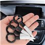 TDUNSYA 4 Pièces Clé Extraction Autoradio,Autoradio Adaptateur Demontage,Outil de Déverrouillage D'autoradio avec Manchon en Cao