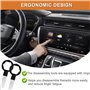 TDUNSYA 4 Pièces Clé Extraction Autoradio,Autoradio Adaptateur Demontage,Outil de Déverrouillage D'autoradio avec Manchon en Cao