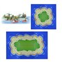 CHEVVY 6Pcs Planche de Base de Blocs de Construction Classique Plaque de Construction 25.5 * 25.5CM Île Marine Planche de Base p