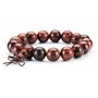 12mm Bracelets Tibétain Bouddhiste Buddha Mala Elastique Perles en Bois pour les Hommes et les Femmes Lien Poignet Chinois Brace